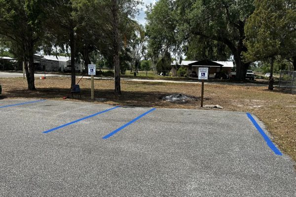 Handicap parking is now available at HOP! This was done on 3/25/23!